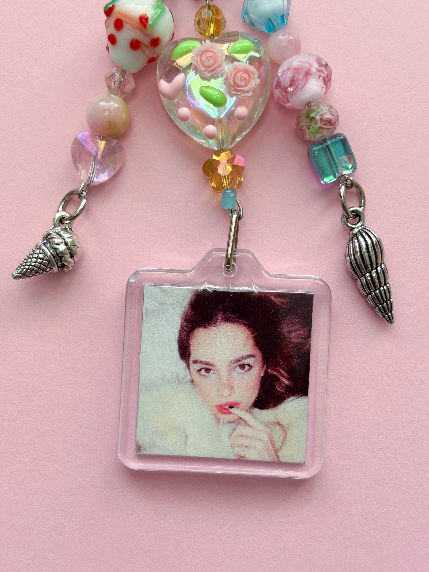 Addison Rae Photo Keychain