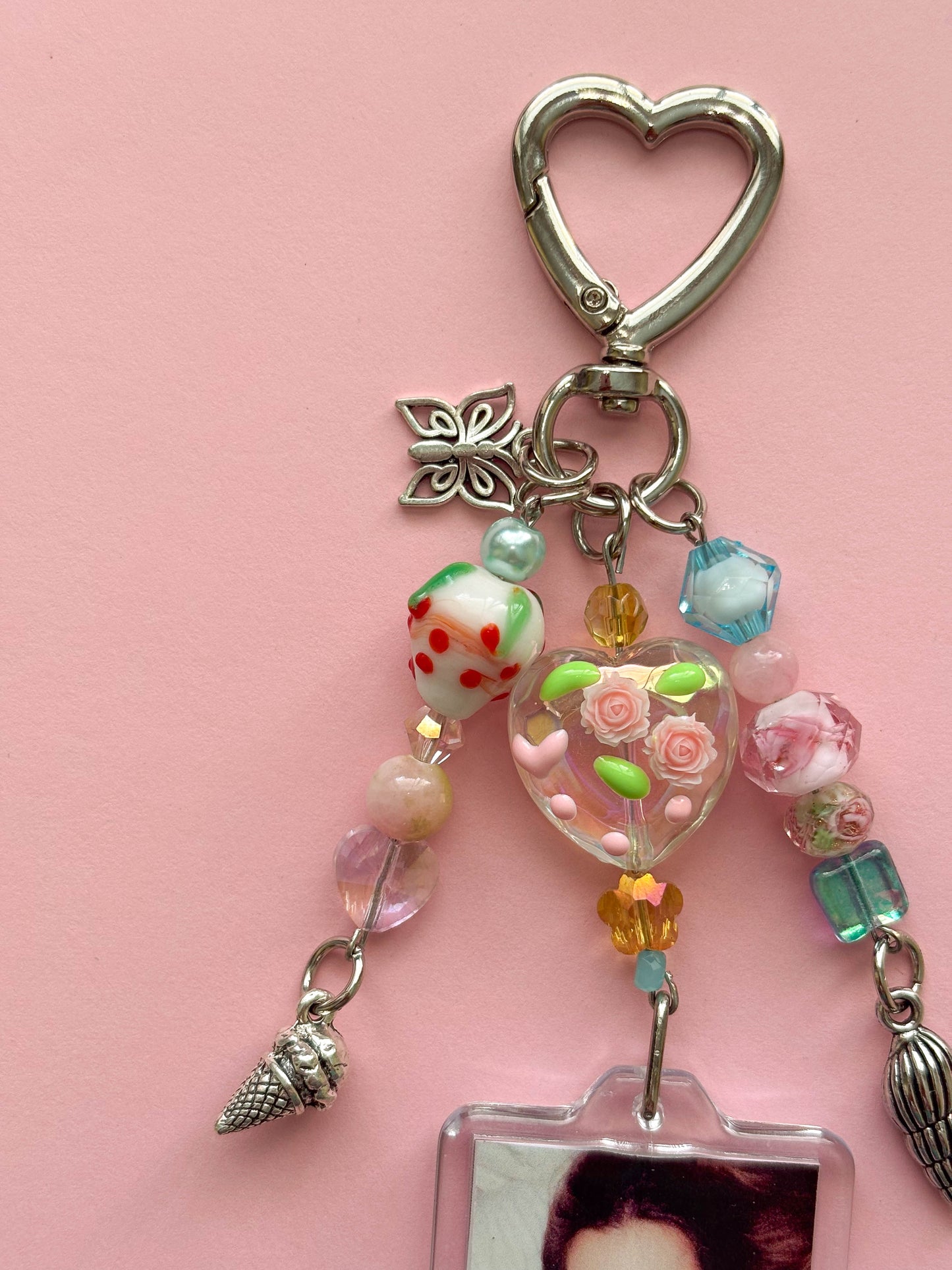Addison Rae Photo Keychain