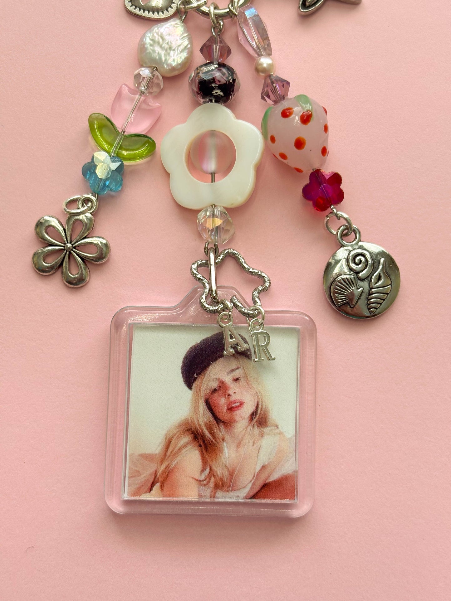 Addison Rae Photo Keychain