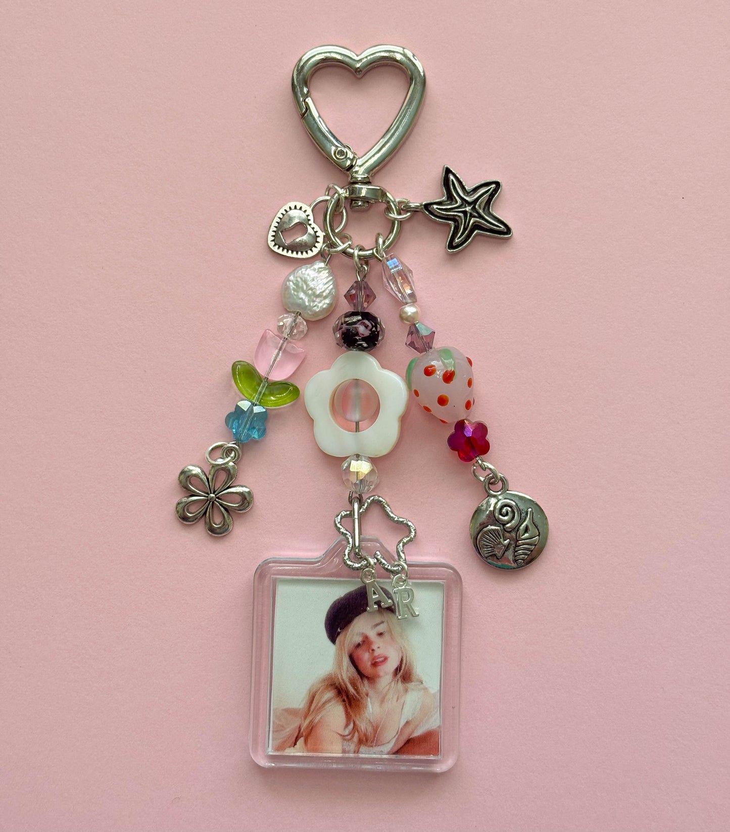 Addison Rae Photo Keychain