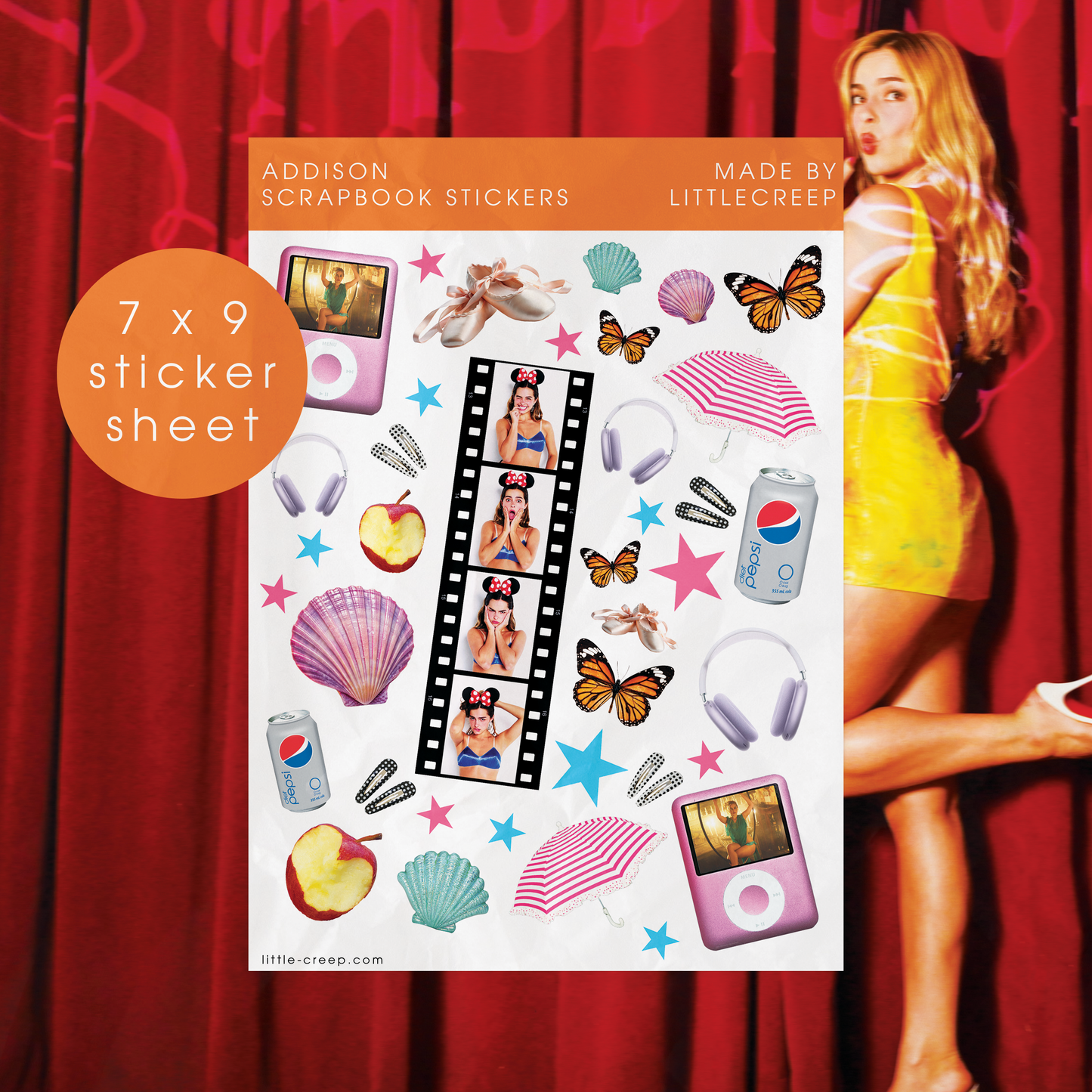 Addison Scrapbook Stickers