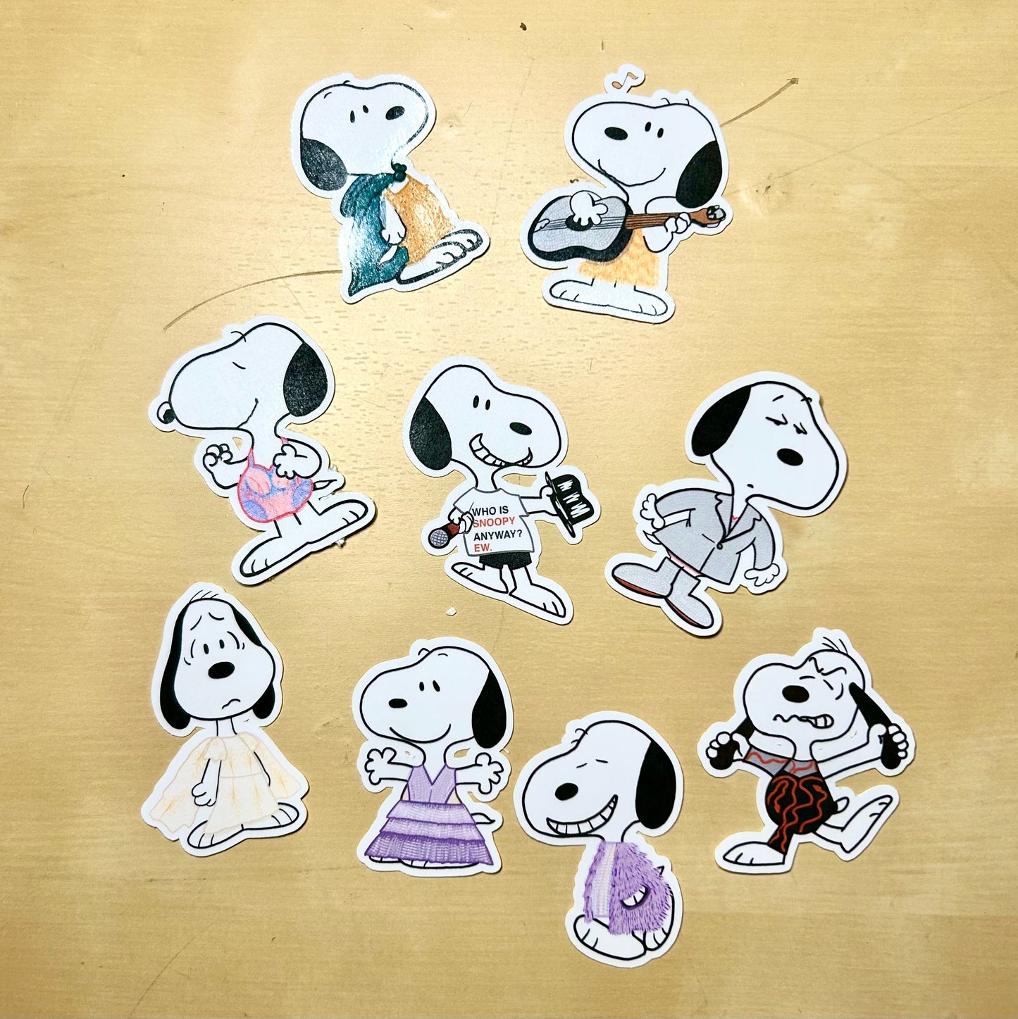 Snoopy Eras Stickers