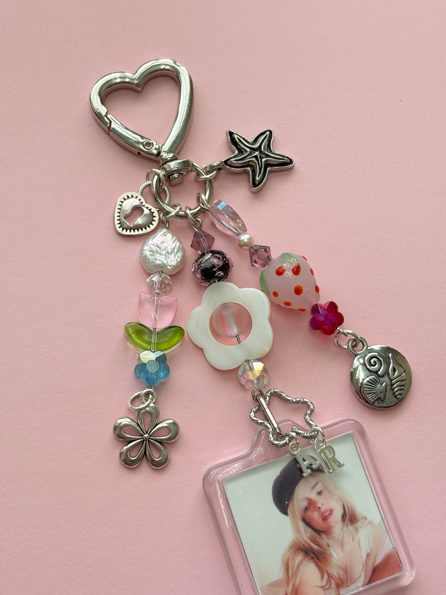 Addison Rae Photo Keychain