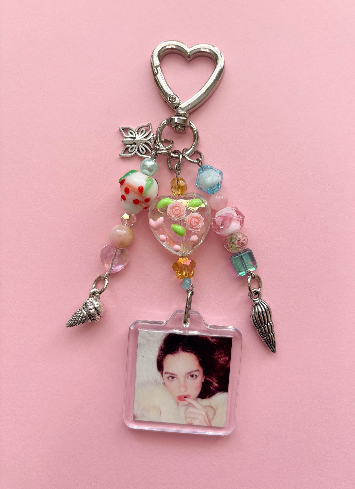 Addison Rae Photo Keychain