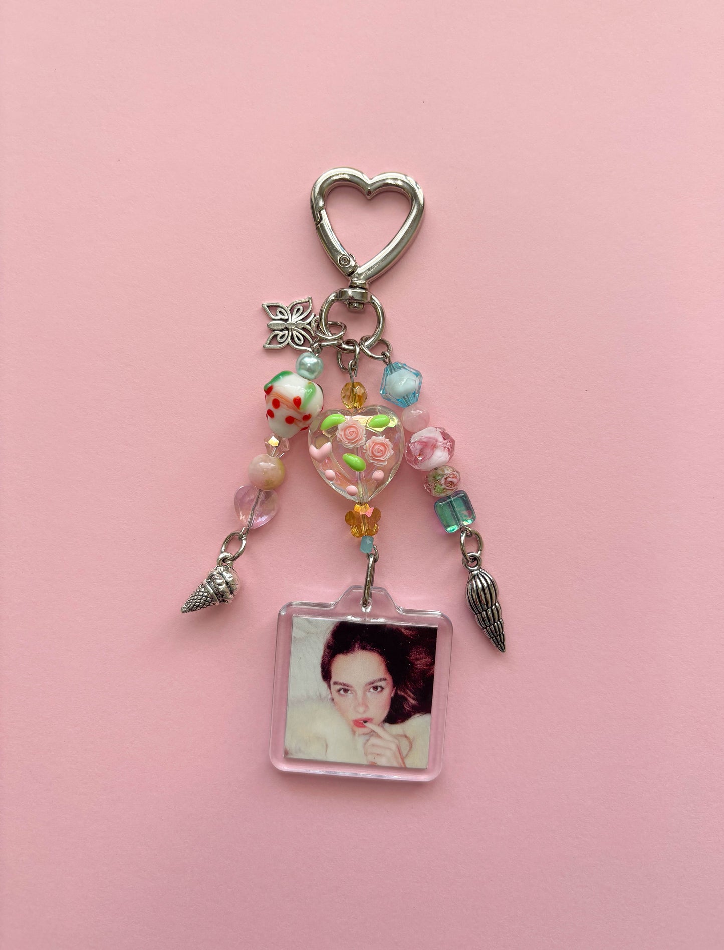 Addison Rae Photo Keychain