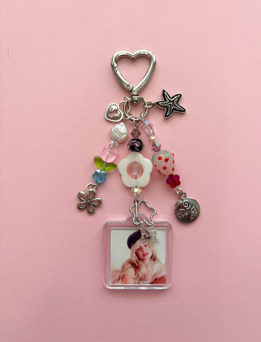 Addison Rae Photo Keychain