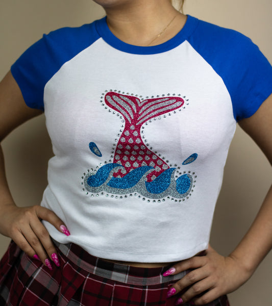Mermaid Tail Baby Tee