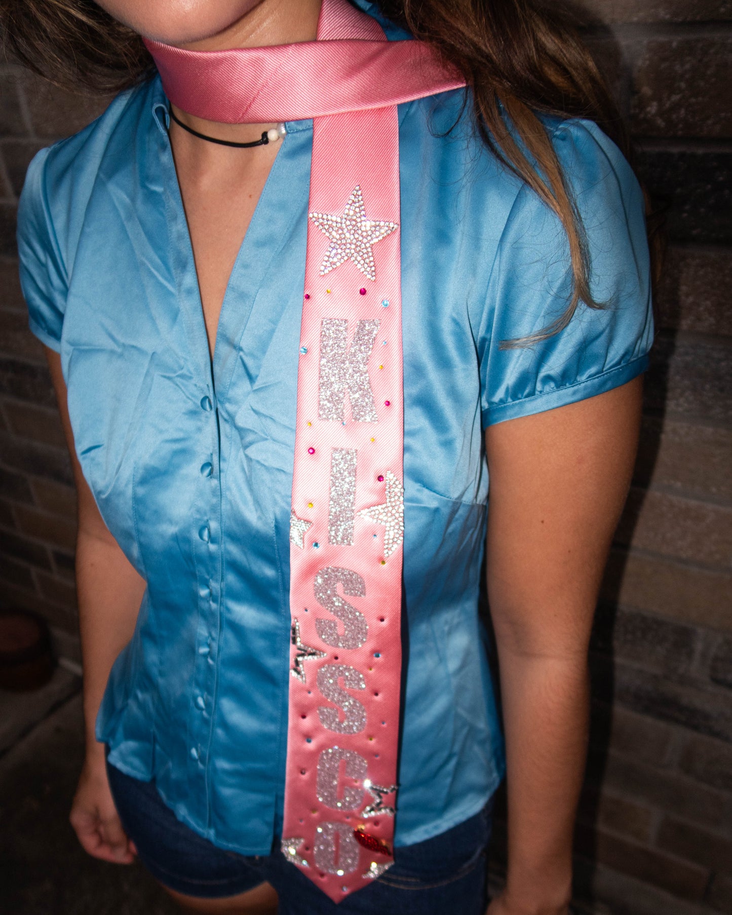 Pink Kissco Tie