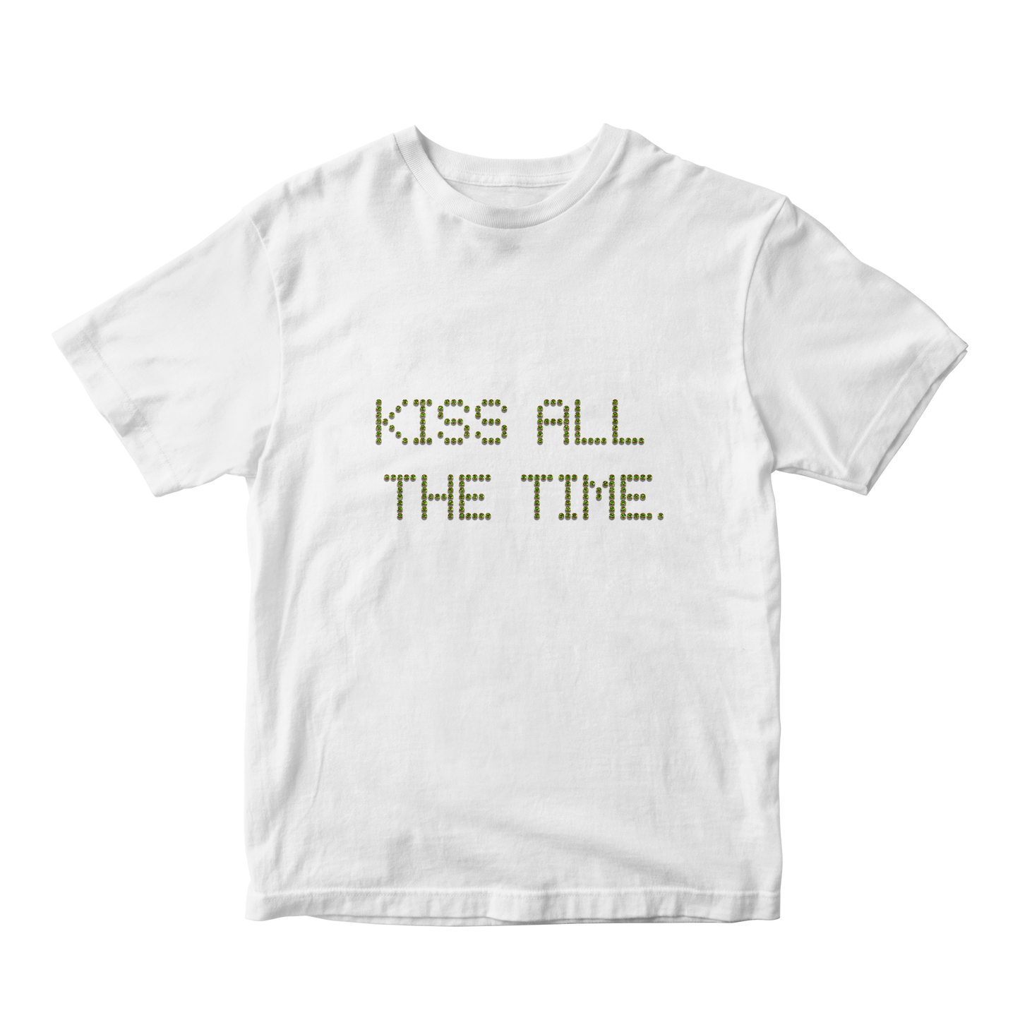 Kiss All The Time White Tee (PRE-ORDER)