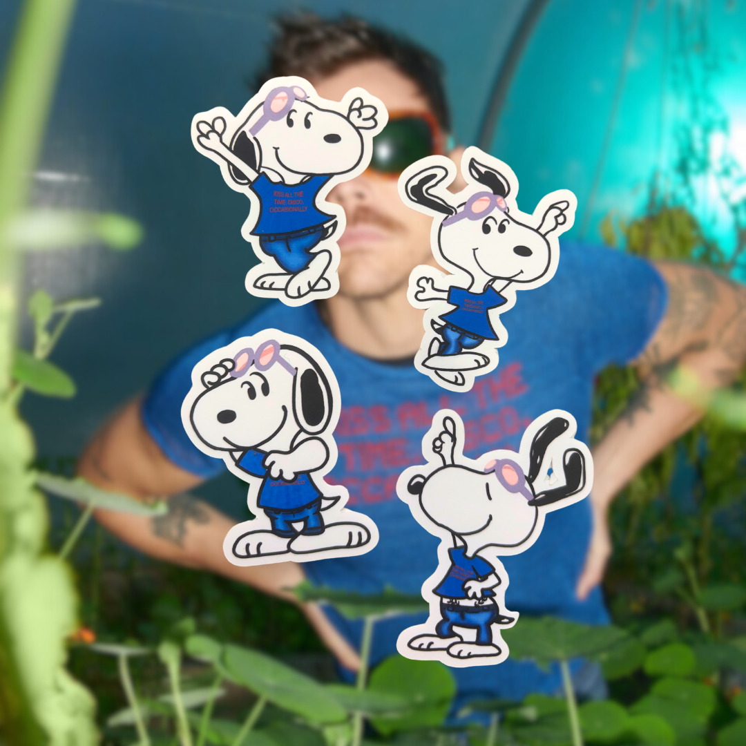 Dancing Disco Dog Sticker Pack