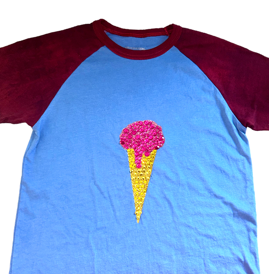 Ice Cream Blue Baby Tee (Limited Edition)
