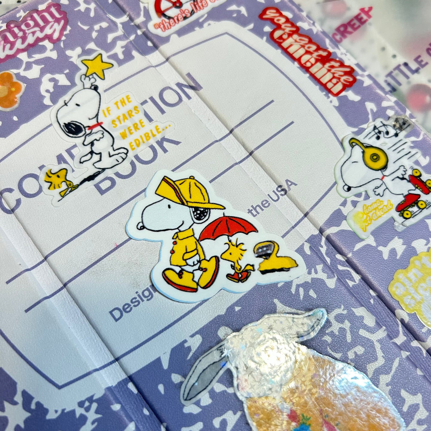 Snoopy and Stomper Sticker Sheet