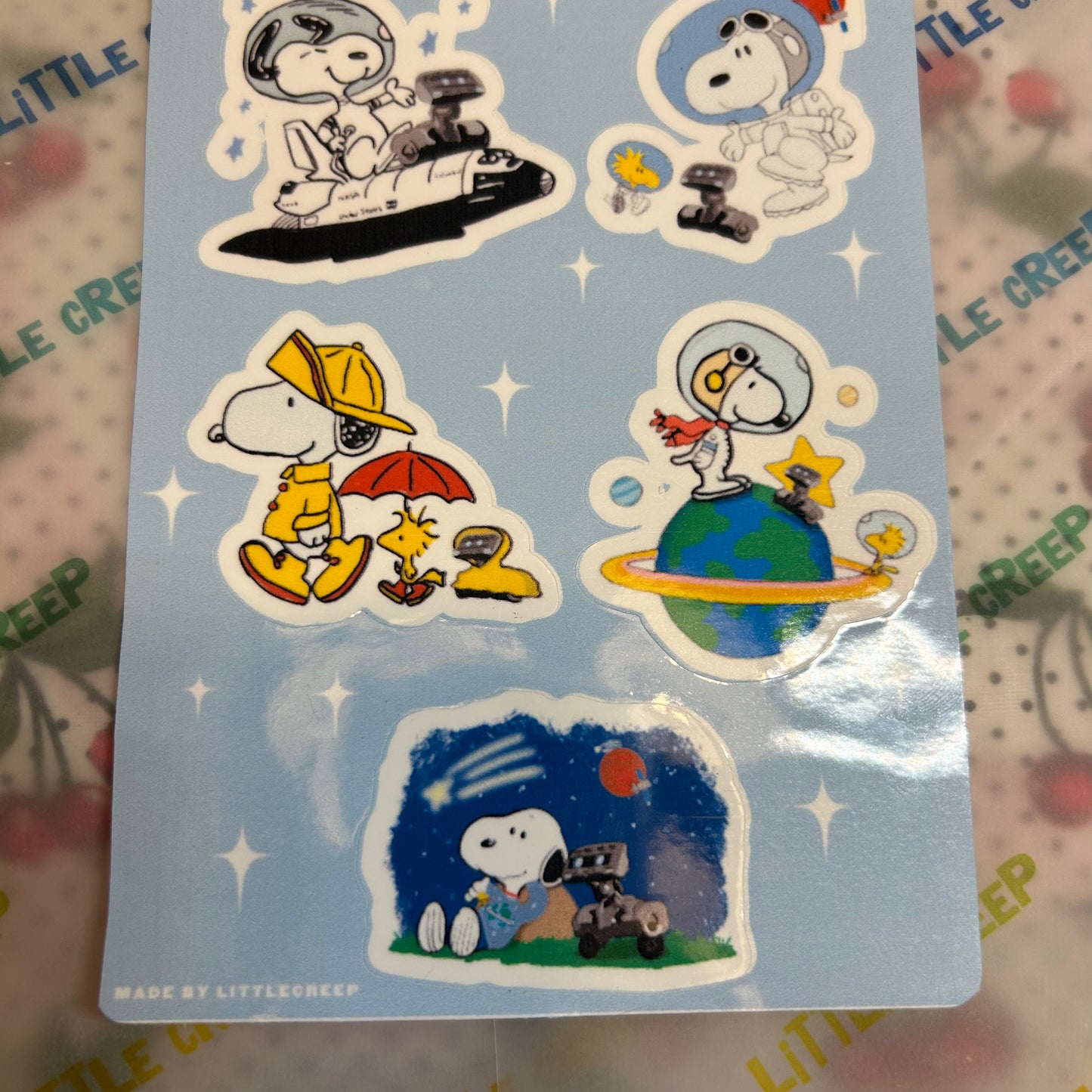 Snoopy and Stomper Sticker Sheet