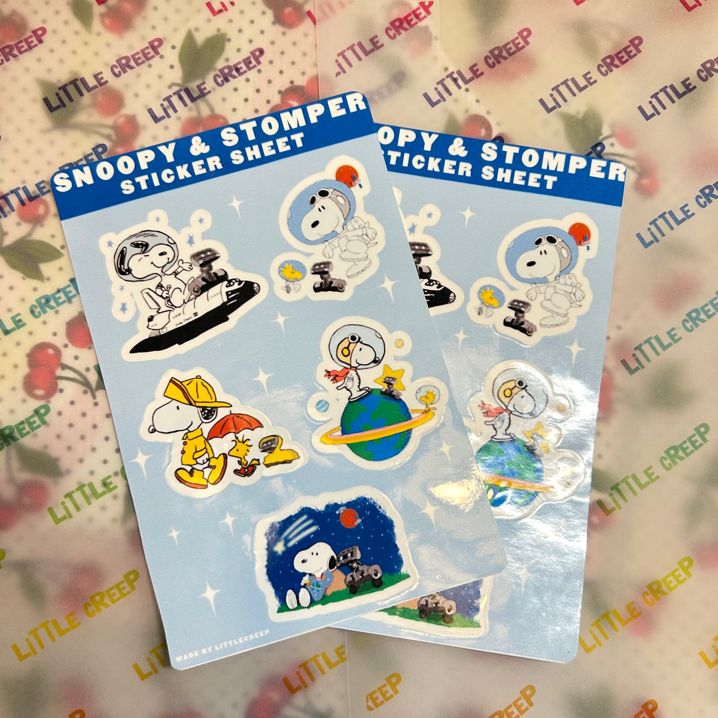 Snoopy and Stomper Sticker Sheet