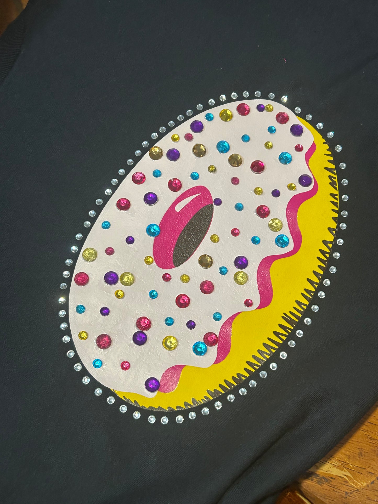 Rhinestone Donut Baby Tee