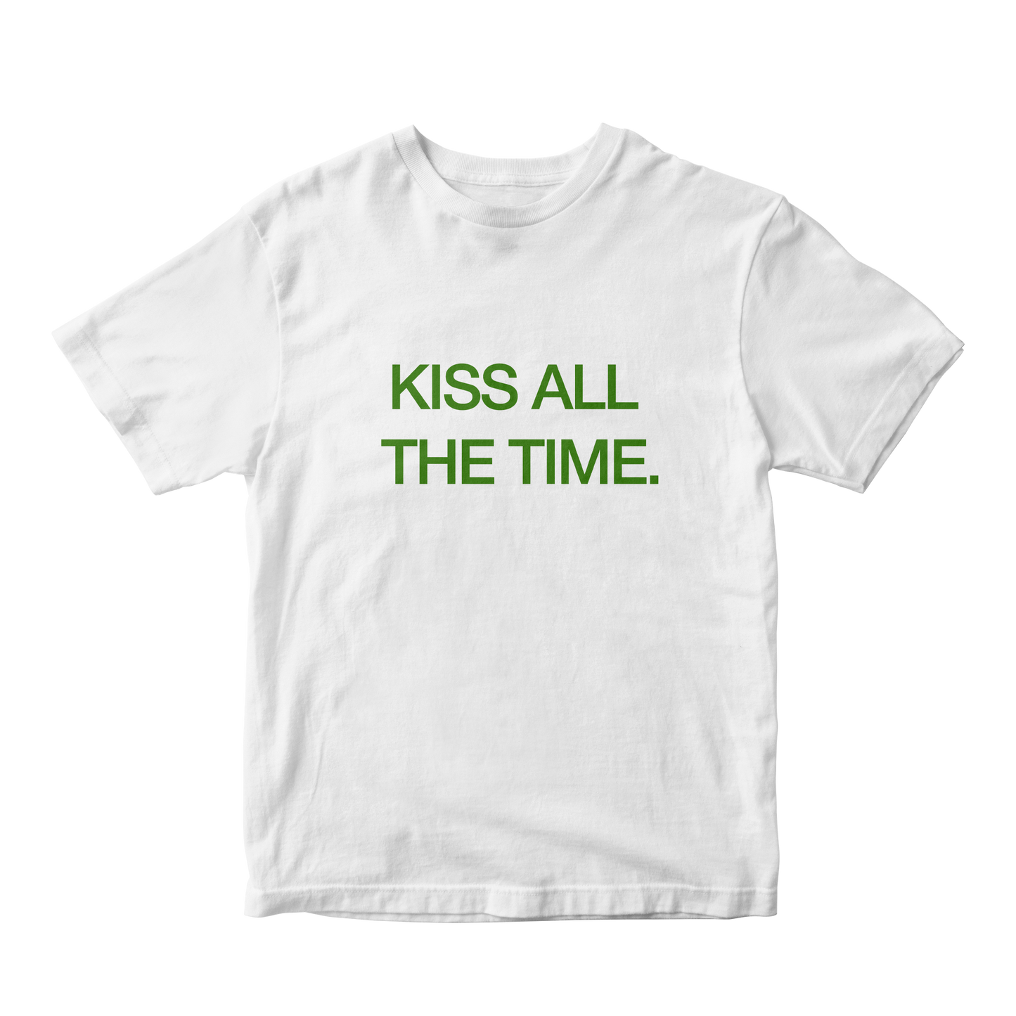 Kiss All The Time White Tee (PRE-ORDER)