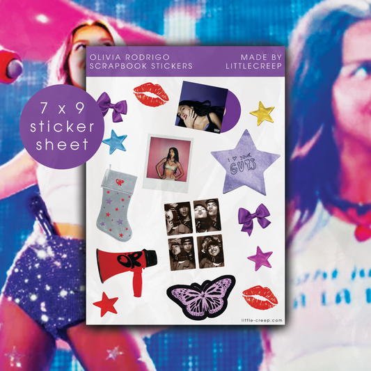 Olivia Rodrigo Scrapbook Stickers